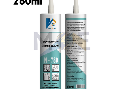 Nice Neutral Silicone Sealant Black 280ml | N-789