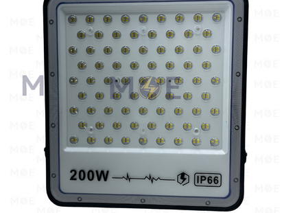 Cuperlight SMD LED Floodlight 200W Daylight 6500K IP66 | CU-200W Lens | برجكتور ليد انارة مطري اسود دايلايت