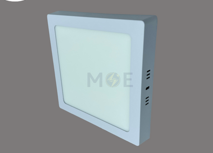 Greenlite IP40 LED DownLight/Panel Light Surface Square Spot White Daylight 22cm 6500K 2500Lm 25W | GR-CPS-25W | سبوت ليد مربع ظاهر ابيض دايلايت