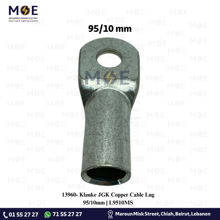 Klauke JGK Copper Cable Lug 95/10mm | L9510MS | كوس كبس