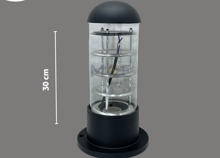 Outdoor Decorative Bollard Light Black E27 30cm | YW-5102 | غلوب تصوينة اسود