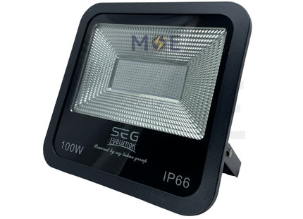 SEG SMD LED Floodlight 100W Green IP66 | برجكتور ليد اسود انارة اخضر