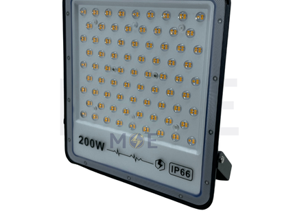 Cuperlight SMD LED Floodlight 200W Warmwhite 3000K IP66 | CU-200W Lens | برجكتور ليد انارة مطري اسود ورم وايت