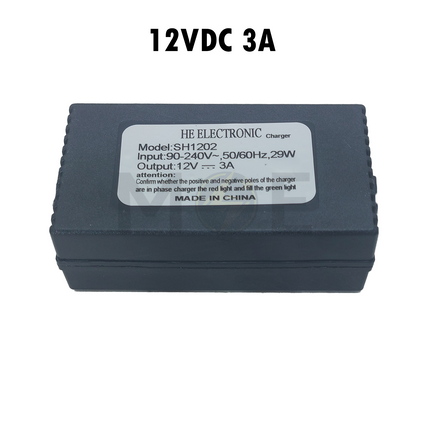 HE Charger Adapter With Clamps AC/DC 12V 3A | SH1202