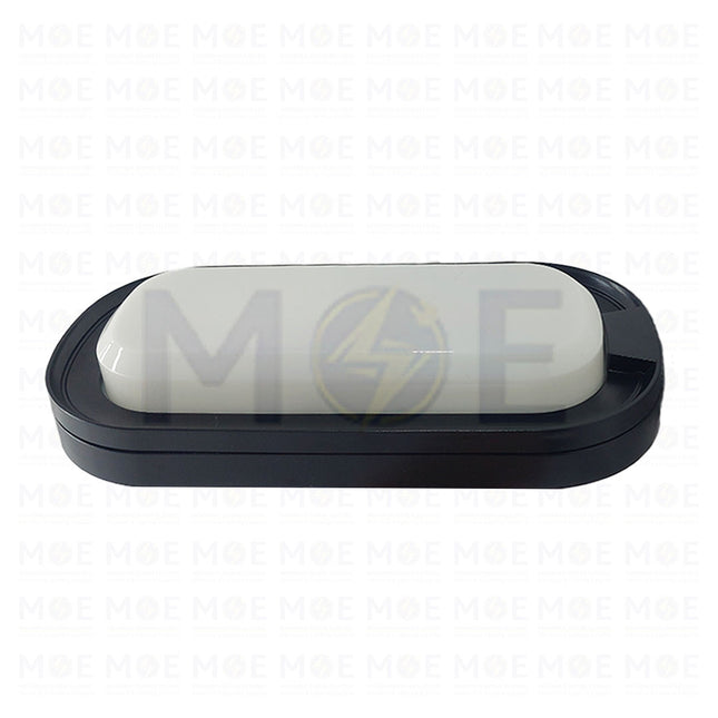 Megaman IP65 LED Oval Light FixtureApplique WaterProof Black Daylight 6500K 1600Lm 26.5x13.5x4.6cm 20W  ZDL1110 - ابليك حائط مطري بيضاوي ليد اسود دايلايت (1)