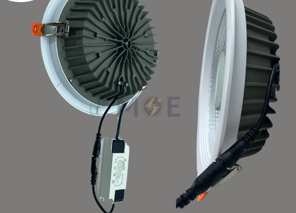Greenlite LED COB DownLight/Panel Light White Flush Circular Spot Daylight 22cm 6000lm 50W | GR-COB50 DL | سبوت ليد مدور مخفي ابيض دايلايت