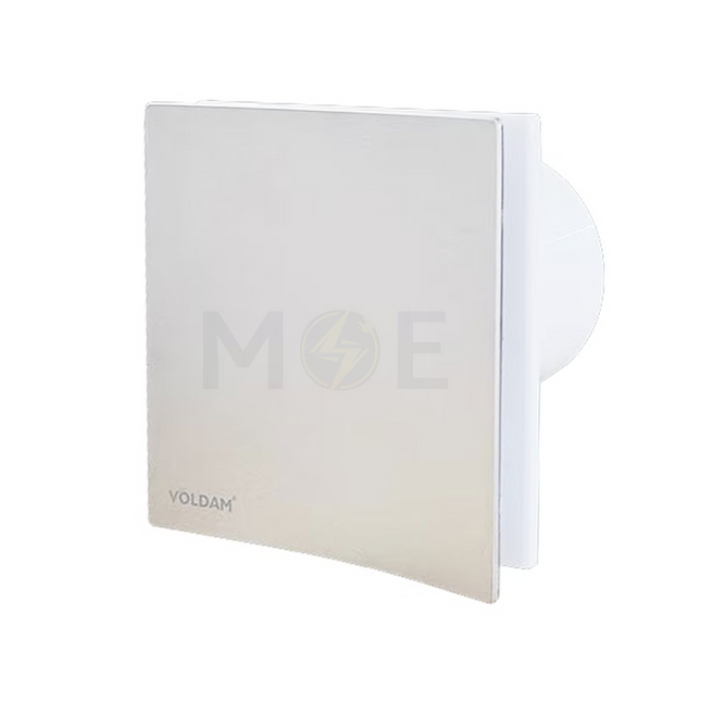 Voldam Decorative Axial Exhaust Fan Square (10cm / 4") 15W | VF-H4-1 شفاط حمام بلاستيك مربع  ديكور ابيض