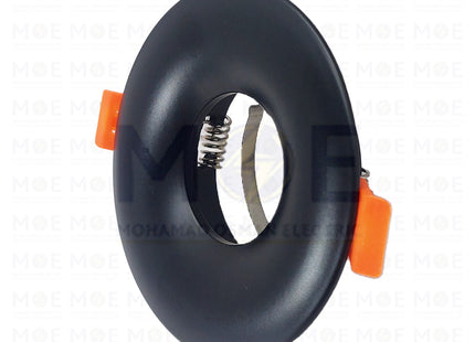 OB Downlight Spotlight Frame Black Recessed Fix Circular MR16 10cm (6.5cm)  HZ-002 - سبوت فارغ مدور مخفي اسود ثابت