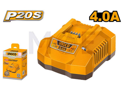 INGCO P20S Battery Charger Fast Intelligent 4A 20V | FCLI20411