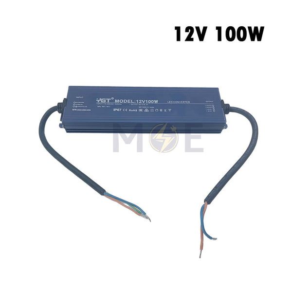 YGT Power Supply Unit Slim IP67 AC to DC 12V 100W 8.3A | 12V100W