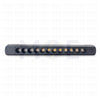 LED COB Linear Dot Grill Track light Adjustable Black WarmWhite 38.5cm 20W | 0651 | برجكتور ليد عيون سكة متحرك اسود ورم وايت