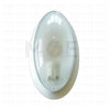 Ovivo Light Fixture/Applique White E27 30x17cm | 1201/BY | ابليك حائط فارغ بيضاوي ابيض