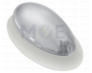 Ovivo Light Fixture/Applique White E27 30x17cm | 1201/BY | ابليك حائط فارغ بيضاوي ابيض
