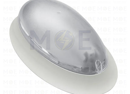 Ovivo Light Fixture/Applique White E27 30x17cm | 1201/BY | ابليك حائط فارغ بيضاوي ابيض
