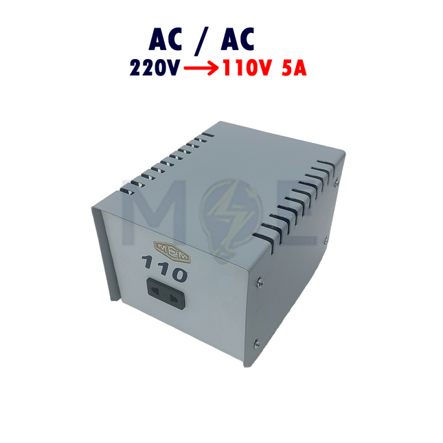 14149 (1)-MEM Transformer/Converter Step Down AC/AC 5A In: 220V Out: 110V