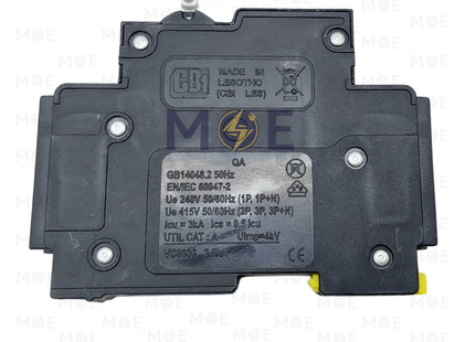 CBI MCB 1P 3kA C3 15A Black | QA1 | دجنتور اشتراك كهرباء مفرد اسود