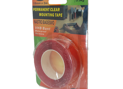 Jiuhe Double-Sided Acrylic Foam core VHB Adhesive Tape Clear 18mm 2mt | JH-2020