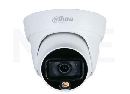 DAHUA Camera Smart Dual Light HDCVI Eyeball Full-color with LED & Audio 2MP 2.8mm DH-HAC-HDW1200TLMP-L-A كاميرا دوم ثابتة ملونة مع ضوء و صوت