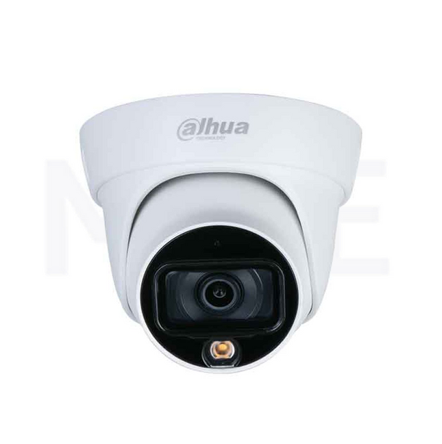 DAHUA Camera Smart Dual Light HDCVI Eyeball Full-color with LED & Audio 2MP 2.8mm DH-HAC-HDW1200TLMP-L-A كاميرا دوم ثابتة ملونة مع ضوء و صوت