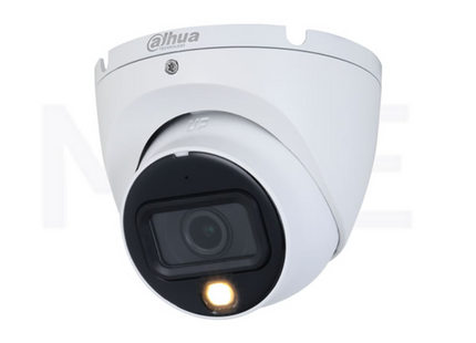 DAHUA Camera Smart Dual Light HDCVI Eyeball Full-color with LED & Audio 2MP 2.8mm DH-HAC-HDW1200TLMP-L-A كاميرا دوم ثابتة ملونة مع ضوء و صوت