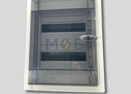 Schneider PrismaSeT IP40 Flush Mount Distribution Board Smoked Door 321x480x86mm 2Rx13module 26module | LVSXP213 | تابلو بلاستيك مخفي غطا مفيم