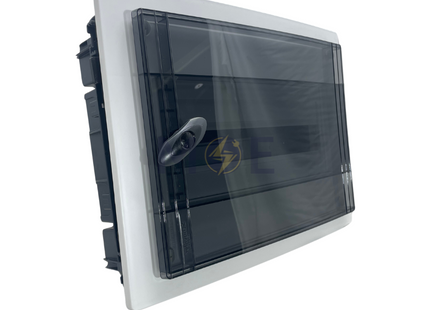 Schneider PrismaSeT IP40 Flush Mount Distribution Board Smoked Door 456x330x86mm 1Rx18module 18module | LVSXP118 | تابلو بلاستيك مخفي غطا مفيم