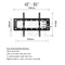 TV Stand Wall Mount Fixed Max Load 75Kg Fits 40–85 Inch Screens - ستاند تلفزيون حائط ثابتة (1)