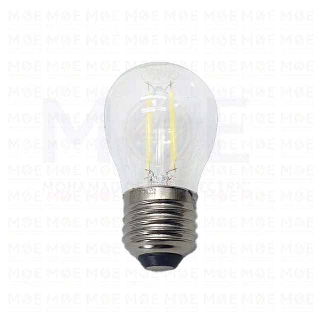SEG LED Lamp Clear Filament Bulb Daylight E27 4W | G45 | لمبة ليد برم فيلامنت بول شفاف دايلايت