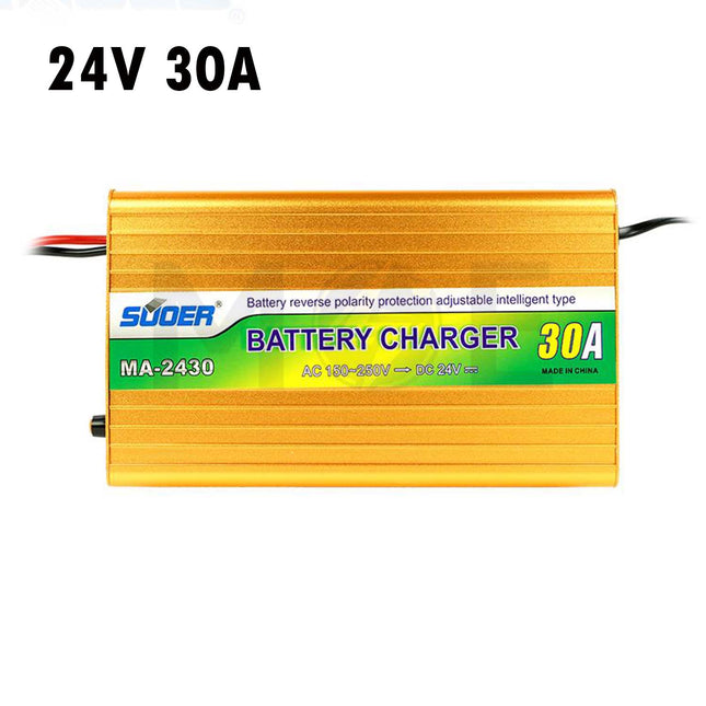 Suoer Three Phase Intelligent Battery Charger 24V 30A | MA-2430