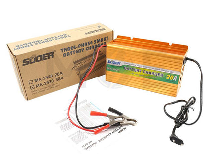 Suoer Three Phase Intelligent Battery Charger 24V 30A | MA-2430