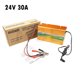Suoer Three Phase Intelligent Battery Charger 24V 30A | MA-2430
