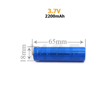 Battery Li-ion Rechargeable Pin 3.7V 2200mAh | 18650