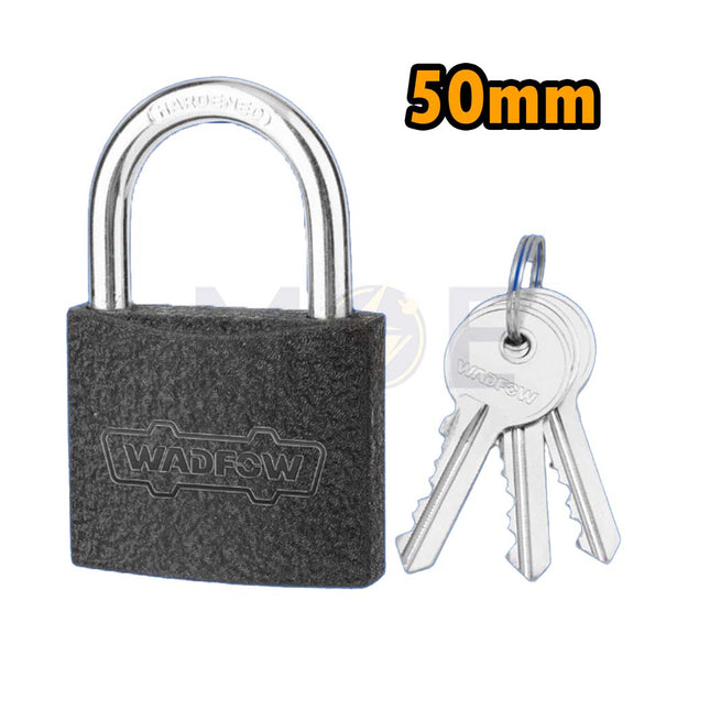 Wadfow Open Shackle Iron Padlock Black 50mm  WPD5550
