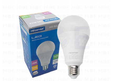 Megaman A80 LED Lamp Bulb 23WK39 Warmwhite E27 1620Lm 18W | YTA80 | لمبة ليد برم مزخرفة ورم وايت