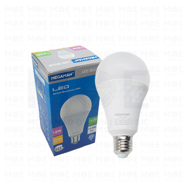Megaman A80 LED Lamp Bulb 23WK39 Warmwhite E27 1620Lm 18W | YTA80 | لمبة ليد برم مزخرفة ورم وايت