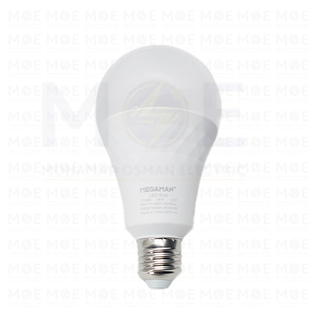Megaman A80 LED Lamp Bulb 23WK39 Warmwhite E27 1620Lm 18W | YTA80 | لمبة ليد برم مزخرفة ورم وايت