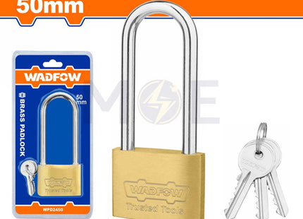 Wadfow Long Shackle Brass Padlock 50mm  WPD2450
