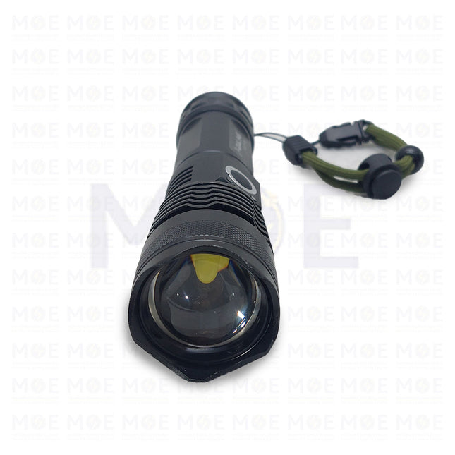 X-Balog LED Flashlight Lamp Torch 5 Mode Zoomable Lamp Built in Battery with Box USB Charging COB  BL-X71-P50 - انتريك ليد يدوي تشريج وسط (1)