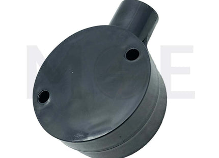 ElectroGuard Surface Circular Junction box PVC Through 1Way 20mm Black | EL2-01B