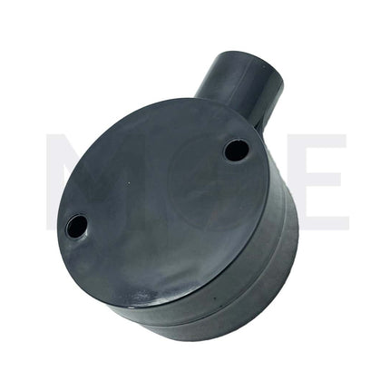 ElectroGuard Surface Circular Junction box PVC Through 1Way 20mm Black | EL2-01B