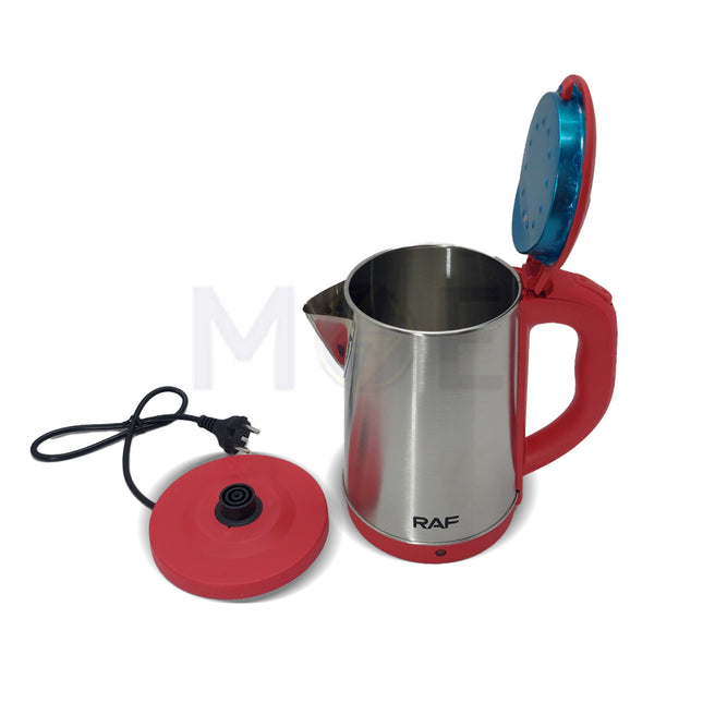 RAF Electric Cordless Water Kettle Stainless 2000W 2.3L | R.7883 - ابريق سخان مياه ستانلس