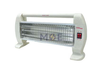 General Point Electric Quartz Heater 3 Heat Setting (3x400W) 1200W | E20-1231 | دفاية ثلاث شمعات مع مسكة