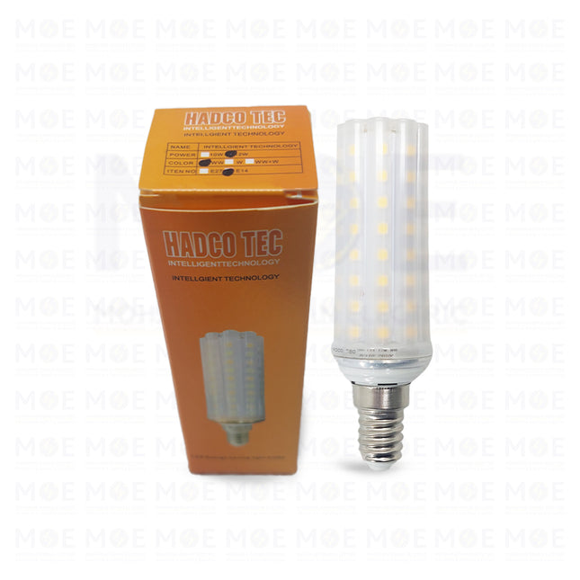 HADCO Tec LED SMD Lamp Stick Frosted WarmWhite E14 12W | لمبة ليد برم سن رفيع ستيك مغشى ورم وايت