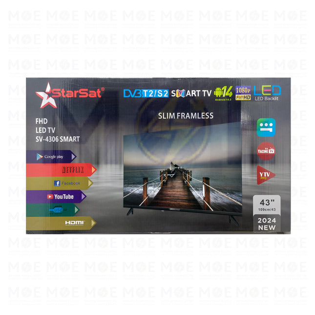 StarSat LED Smart TV HD 43inch  SV-4306  تلفزيون ليد سمارت (1)