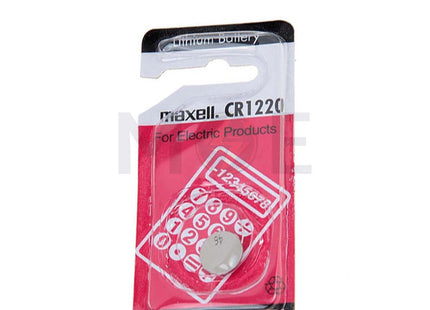 Maxell Battery Button/Coin Cell Lithium CR1220 3V