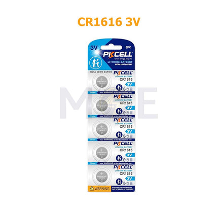PKCELL Battery Button/Coin Cell Lithium CR1616 3V