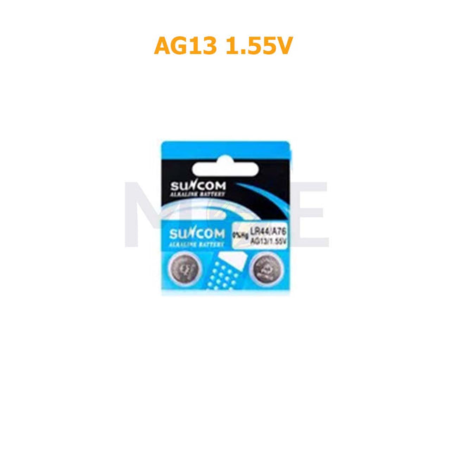 Suncom Battery Button/Coin Cell Alkaline AG13 1.55V | LR44/AG13
