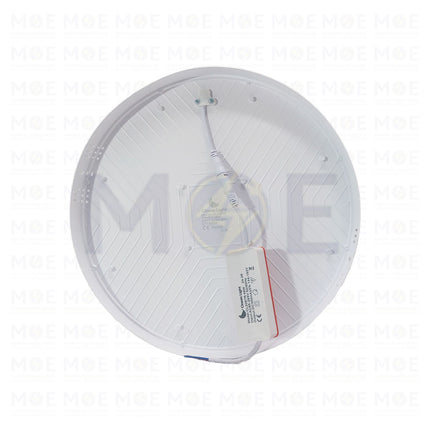 Classic Light LED Downlight/ Panel Light White Ceiling Surface Mounted FrameLess Circular Daylight 6500K 30cm 48W | CL-2087R48DL | سبوت ليد مدور ظاهر بدون كادر ابيض دايلايت