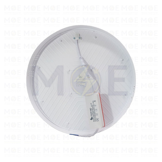 Classic Light LED Downlight/ Panel Light White Ceiling Surface Mounted FrameLess Circular Daylight 6500K 30cm 48W | CL-2087R48DL | سبوت ليد مدور ظاهر بدون كادر ابيض دايلايت
