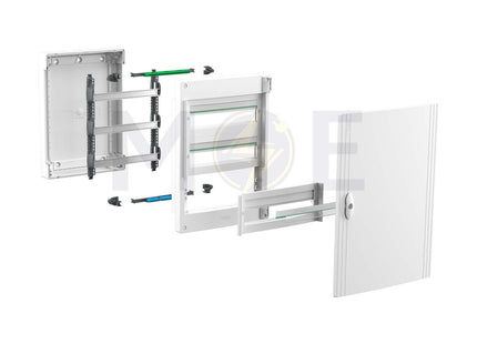 Schneider PrismaSeT IP40 Plastic Surface Distribution Board Smoked Door (426x450x151mm) 2Rx18module 36module | LVSXR218